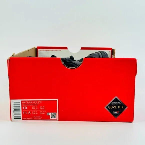 Nike Dunk Low GORE-TEX 'Black' HQ2035-001 size 10 - Picture 8 of 8